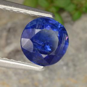 Cyanite bleue naturelle coupe roude, 0,82 ct, VS-SI