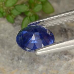 Cyanite bleue naturelle coupe roude, 0,82 ct, VS-SI