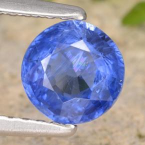 Cyanite bleue naturelle coupe roude, 0,93 ct, VS-SI