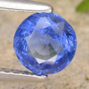 Cyanite bleue naturelle coupe roude, 0,93 ct, VS-SI
