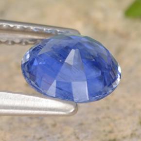 Cyanite bleue naturelle coupe roude, 0,93 ct, VS-SI