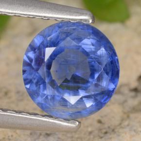 Cyanite bleue naturelle coupe roude, 0,93 ct, VS-SI