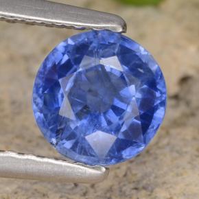 Cyanite bleue naturelle coupe roude, 0,98 ct, VS-SI