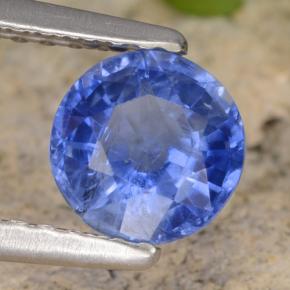 Cyanite bleue naturelle coupe roude, 0,98 ct, VS-SI