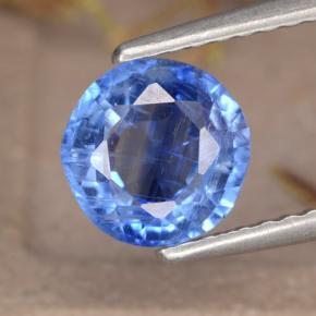 Cyanite bleue naturelle coupe roude, 1,38 ct, VS-SI