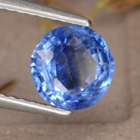 Cyanite bleue naturelle coupe roude, 1,38 ct, VS-SI