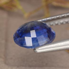 Cyanite bleue naturelle coupe roude, 1,38 ct, VS-SI