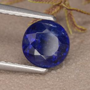 Cyanite bleue naturelle coupe roude, 1,02 ct, VS-SI