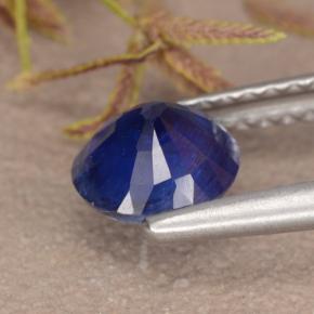 Cyanite bleue naturelle coupe roude, 1,02 ct, VS-SI