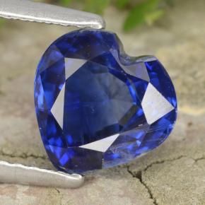 Cyanite bleue naturelle forme de coeur, 2,11 ct, VS-SI