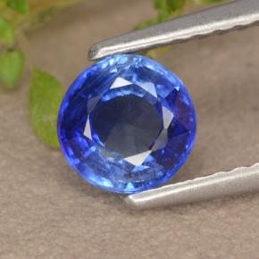 Cyanite bleue naturelle coupe roude, 0,81 ct, VS-SI