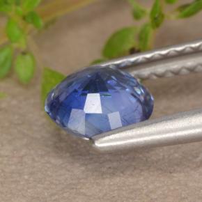 Cyanite bleue naturelle coupe roude, 0,81 ct, VS-SI