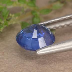 Cyanite bleue naturelle coupe roude, 0,91 ct, VS-SI