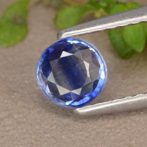 Cyanite bleue naturelle coupe roude, 0,53 ct, VS-SI