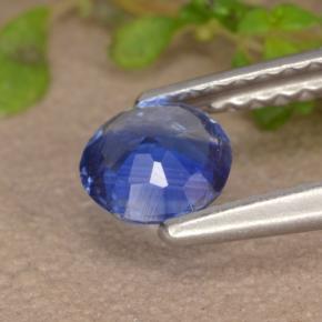 Cyanite bleue naturelle coupe roude, 0,53 ct, VS-SI