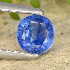 Disthène Bleu naturelle Coupe roude, 0.74 ct, VS-SI