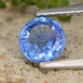 Cyanite bleue naturelle coupe roude, 0,76 ct, VS-SI