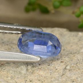 Cyanite bleue naturelle coupe ovale, 0,57 ct, VS-SI