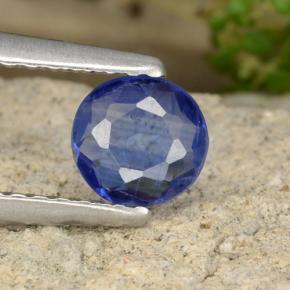Cyanite bleue naturelle coupe roude, 0,54 ct, VS-SI