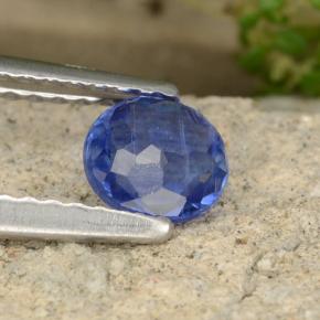 Cyanite bleue naturelle coupe roude, 0,54 ct, VS-SI