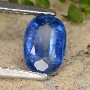 Cyanite bleue naturelle coupe ovale, 1,27 ct, SI