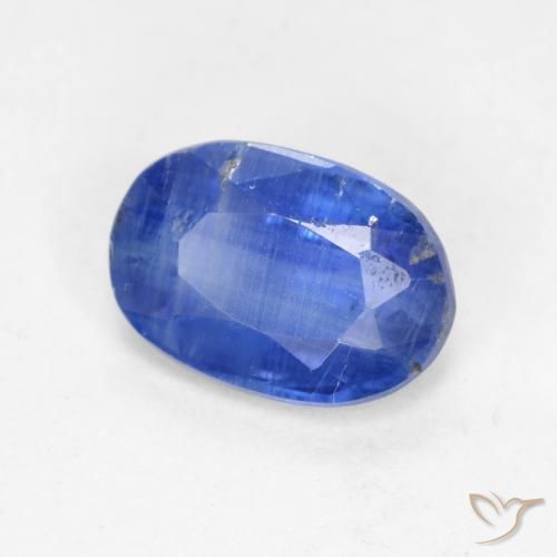Disthène Bleu Barbeau naturelle ovale, 0.99 ct, SI