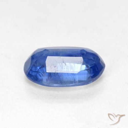 Disthène Bleu Barbeau naturelle ovale, 0.99 ct, SI