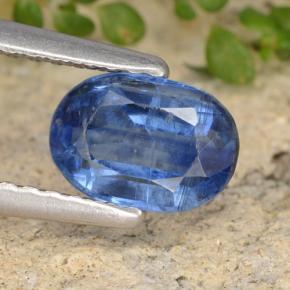 Cyanite bleue naturelle coupe ovale, 1,06 ct, SI