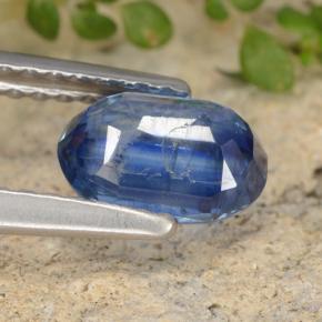 Cyanite bleue naturelle coupe ovale, 1,06 ct, SI