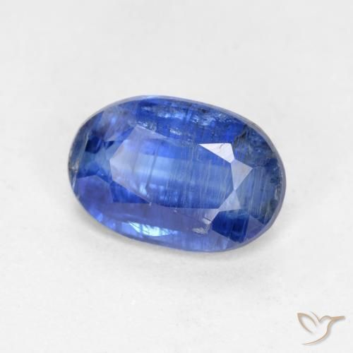Disthène Bleu Barbeau naturelle ovale, 0.95 ct, SI