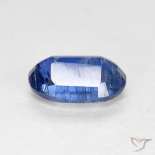 Disthène Bleu Barbeau naturelle ovale, 0.95 ct, SI