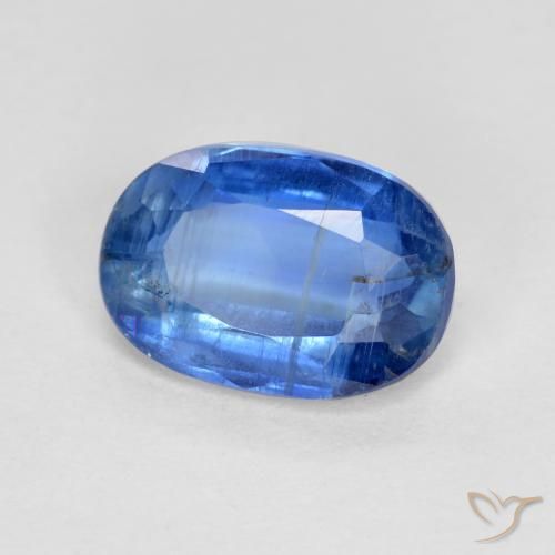 Disthène Bleu marine naturelle ovale, 1.02 ct, SI