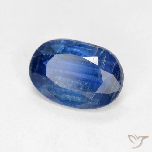 Disthène Bleu foncé naturelle ovale, 0.98 ct, SI