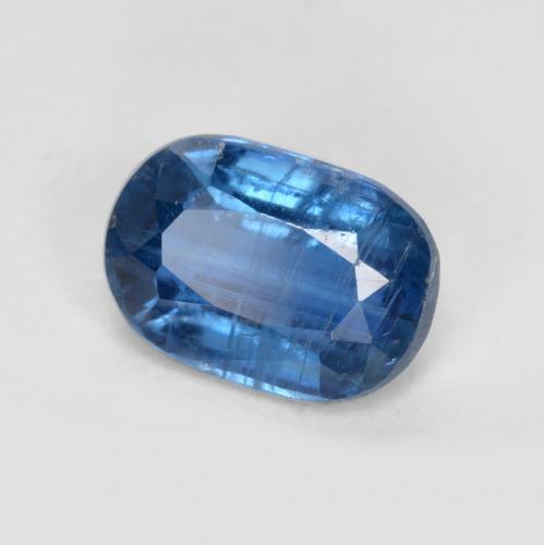 Cyanite bleue naturelle coupe ovale, 1,18 ct, SI