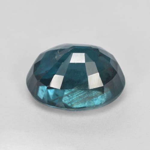 Cyanite turquoise naturelle coupe ovale, 4,17 ct, VS