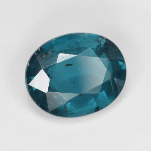 Cyanite turquoise naturelle coupe ovale, 3,71 ct, VS-SI