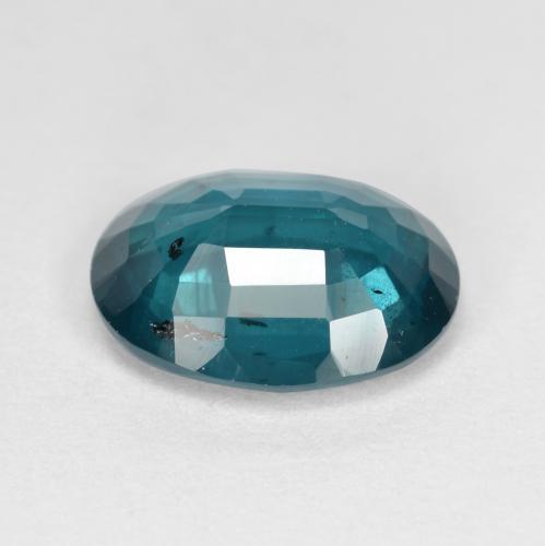 Cyanite turquoise naturelle coupe ovale, 3,71 ct, VS-SI