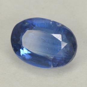 Cyanite bleue naturelle coupe ovale, 1,12 ct, VS-SI