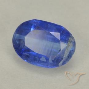 Disthène Bleu foncé naturelle ovale, 0.87 ct, VS-SI