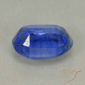 Disthène Bleu foncé naturelle ovale, 0.87 ct, VS-SI