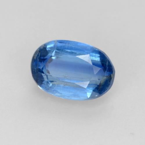 Disthène Bleu marine vif naturelle Coupe ovale, 0.76 ct, SI