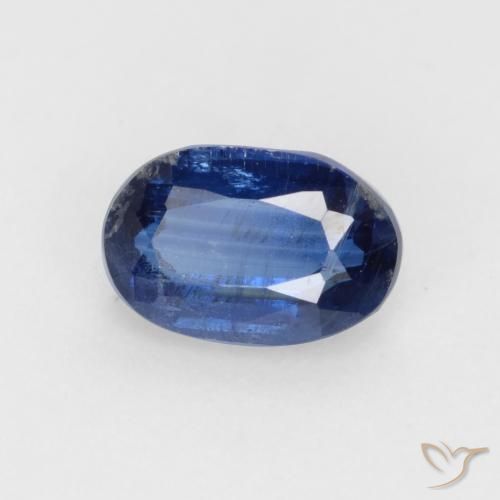 Disthène Bleu foncé naturelle ovale, 0.64 ct, SI