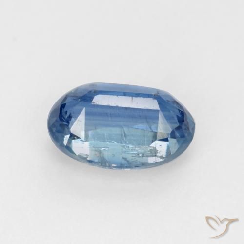 Disthène Bleu marine vif naturelle ovale, 0.80 ct, SI