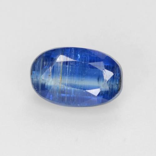 Cyanite bleue naturelle coupe ovale, 0,74 ct, SI-I1