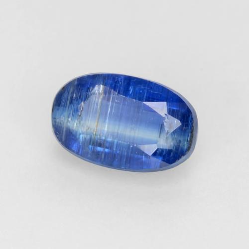 Cyanite bleue naturelle coupe ovale, 0,74 ct, SI-I1