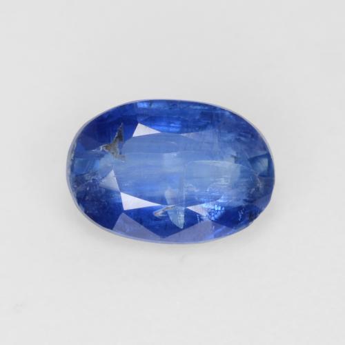 Cyanite bleue naturelle coupe ovale, 0,68 ct, SI