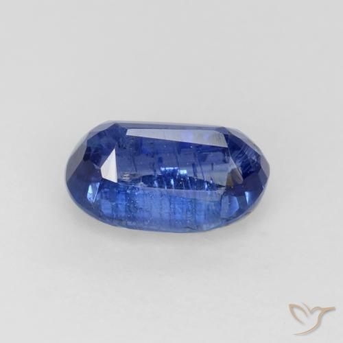 Disthène Bleu foncé naturelle ovale, 0.74 ct, SI-I1