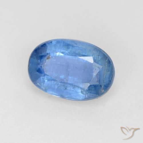 Disthène Bleu vif naturelle ovale, 0.78 ct, SI