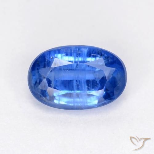 0.73ct Naturel Bleu marine léger Disthène, ovale, SI