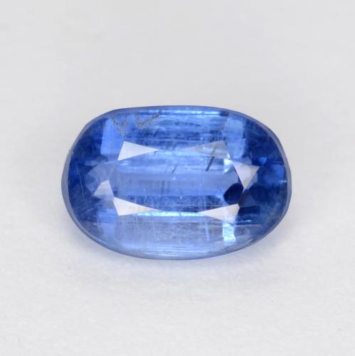 Disthène Bleu marine léger naturelle Coupe ovale, 0.78 ct, SI